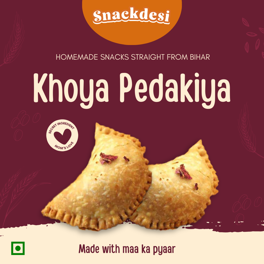 Snacksdesi Khoya Pedakiya – Khoya Rich Gujiya