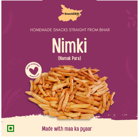 SnackDESI Nimki (Namak Para) – Crunchy Bihari Snack