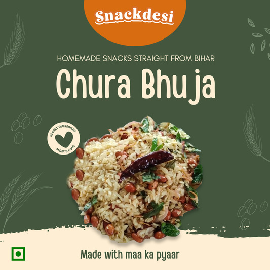 Snacksdesi Roasted Chura Bhuja – Overloaded with Peanuts (Healthy Snack)