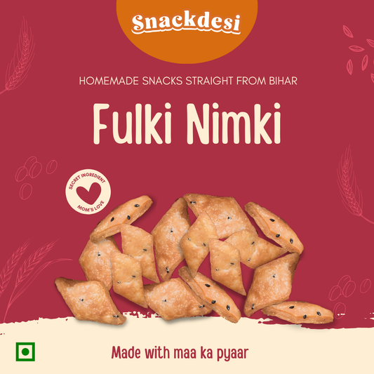 Snacksdesi Fulki Nimki – Maida-Based, Crispy Bihari Snack Bites