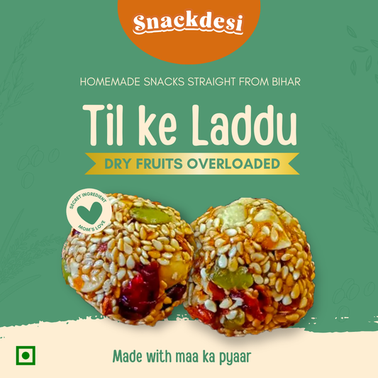 Snackdesi Til Ke Laddu – Dry Fruits Overloaded (Healthy Snack)