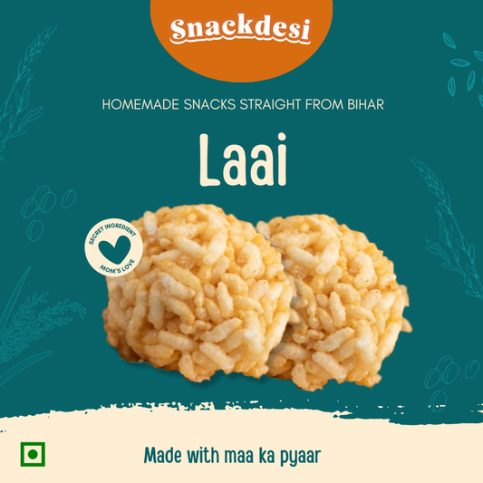 Snacksdesi Laai – Puffed Rice & Jaggery Bites (Healthy Snack)