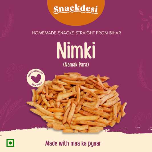 Snacksdesi Nimki (Namak Para) – Crunchy Bihari Snack