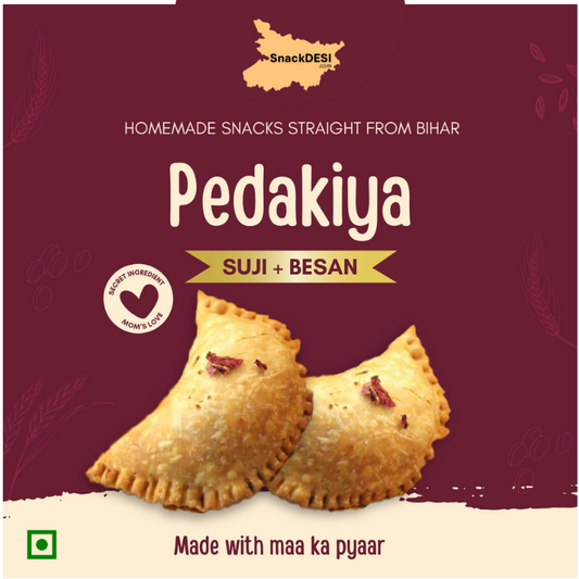 SnackDESI Pedakiya Filled with Suji Besan
