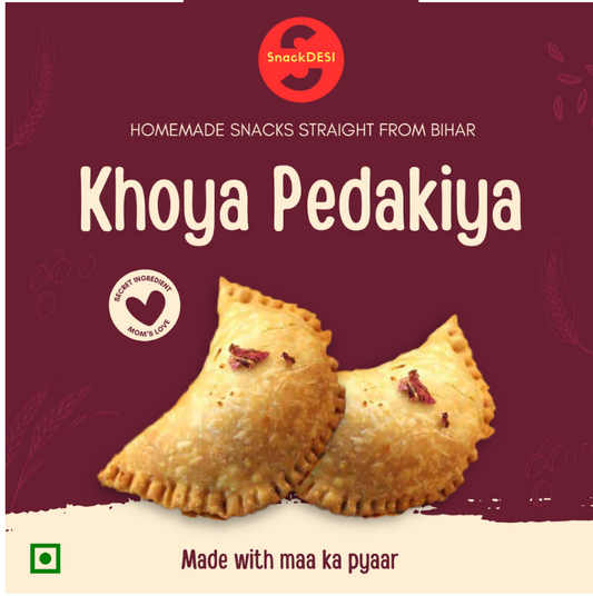 SnackDESI Khoya Pedakiya – Khoya Rich Gujiya