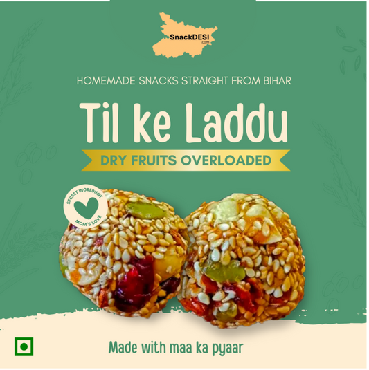 SnackDESI Til Ke Laddu – Dry Fruits Overloaded (Healthy Snack)