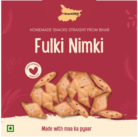SnackDESI Fulki Nimki – Maida-Based, Crispy Bihari Snack Bites